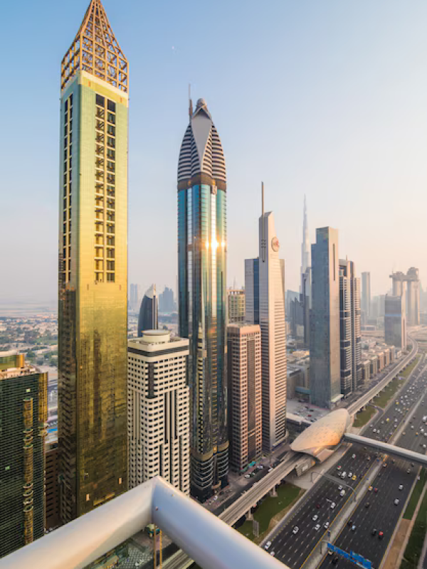 dubai-skyline-downtown-skyscrapers-sunset-modern-architecture-concept-with-highrise-buildings-world-famous-metropolis-united-arab-emirates_231208-7630